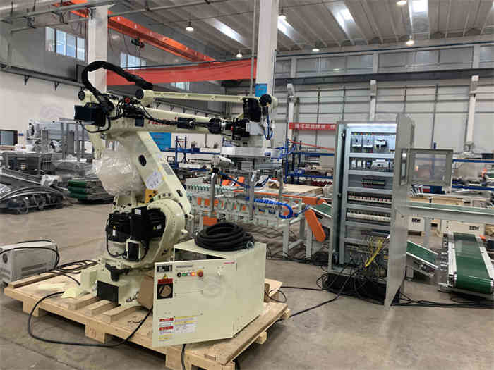 SMC Automatic Palletizer Machine 900bags/Hour 50HZ Robot Packing Line