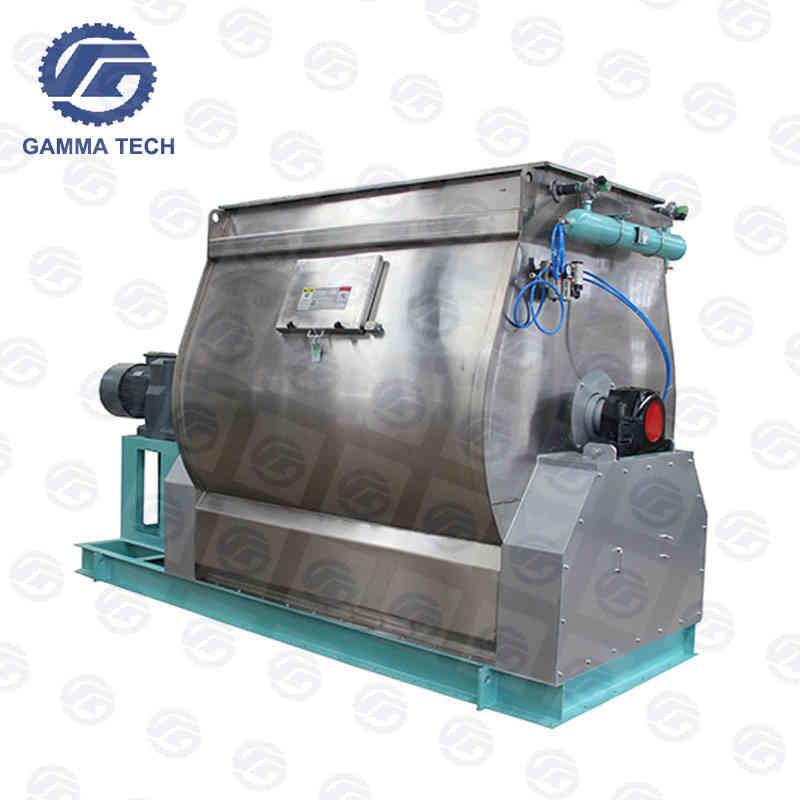 Evenly Mixing Horizontal Single Shaft Mixer Animal Feed Grinder Machine