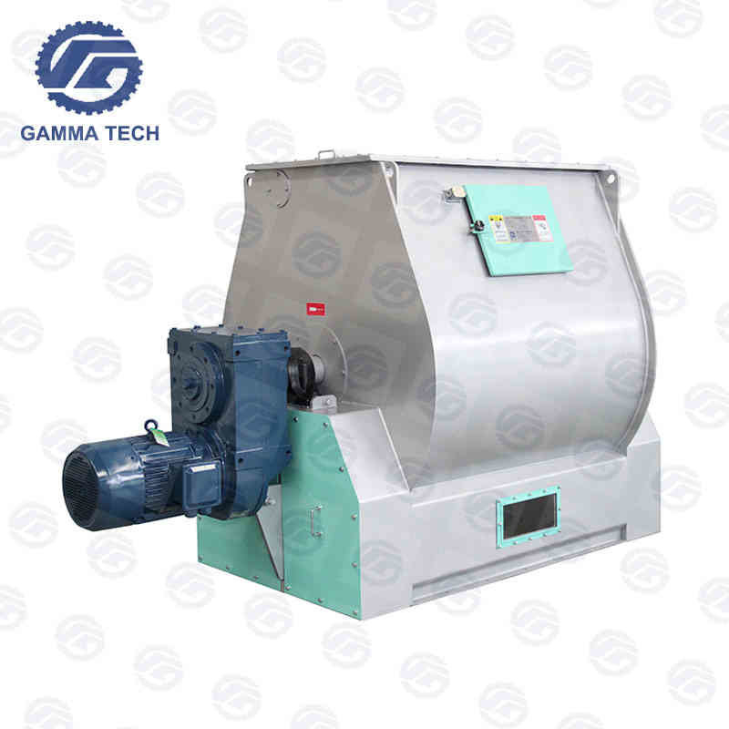 7.5kw Single Shaft Mixer Animal Feed Mixer Machine Single Shaft Paddle Mixer